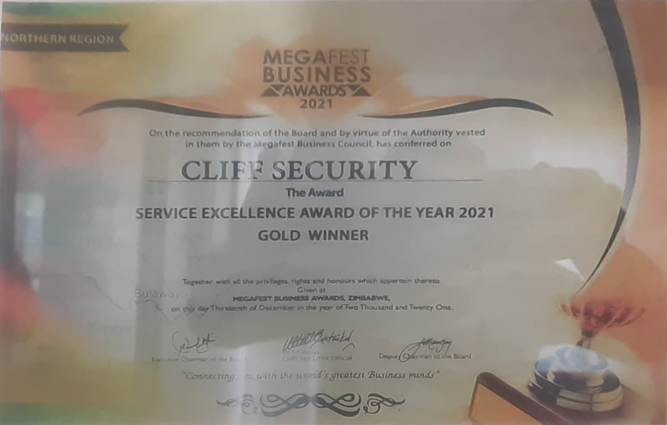 CliffSecurity industry award